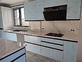 Villa İçi Kulpsuz Mutfak Dolabı Çalışmaları